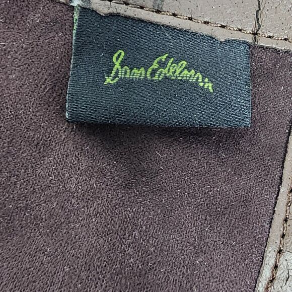 Sam Edelman Riding Boots Women 6M Pembrooke Brown Leather & Suede Full Zip - Picture 12 of 14